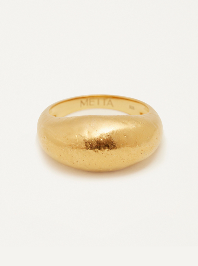 Dome Ring Cephas - Gold Vermeil