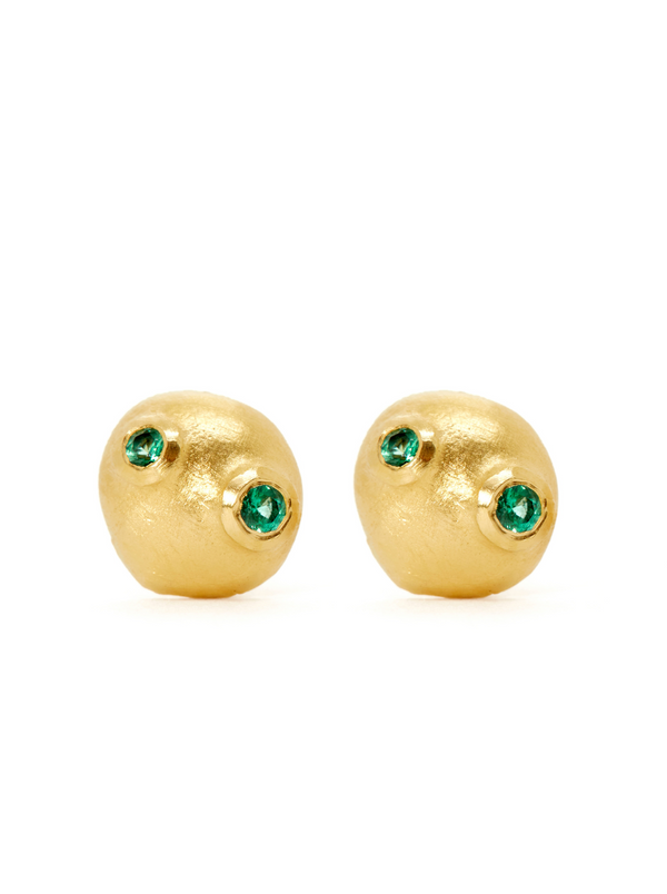 Marakata 1 Green emerald - Earring Studs