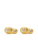 Bindu 2 White Topaz Earring Studs